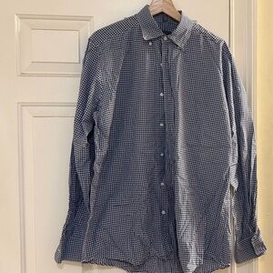 Classic Navy Checkered Men's Shirt